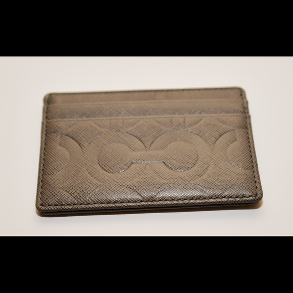 Coach Other - Coach gray card holder new